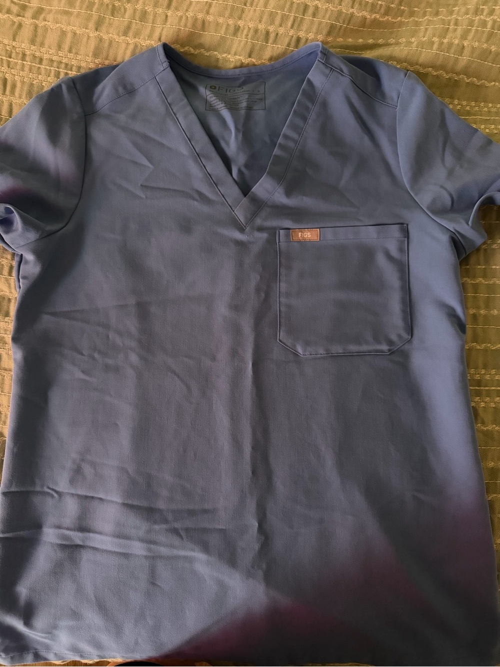 Women’s Figs stub too Pocket Shirt in Steel Blue